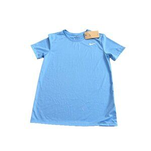 LADIES NIKE DRI-FIT T-SHIRT, SHORt Sleeve Blue Size XS NWT